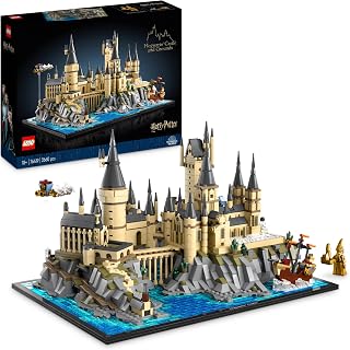 LEGO 76419 Harry Potter Castello e Parco di Hogwarts, Kit di Modellismo da Esposizione per Fan e Adulti, Set con Luoghi Iconici: Torre dell'Astronomia, Sala Grande, Camera dei Segreti e altro