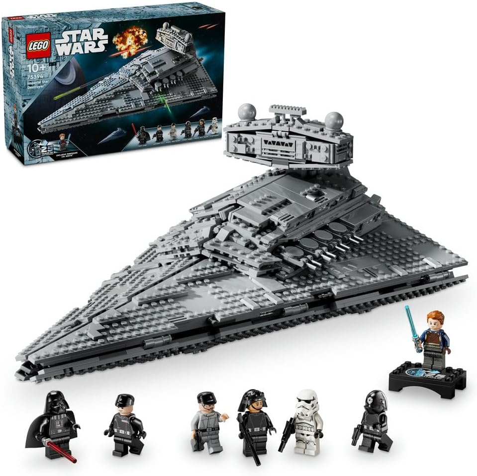 LEGO Star Wars 75394 Imperial Star Destroyer - Astronave Giocattolo da Costruire con Interni Dettagliati e 7 Minifigure Incluso Darth Vader - Regalo per Bambini 10+ e Fan Adulti di Una Nuova Speranza