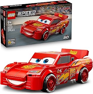 LEGO Speed Champions Saetta McQueen - Macchina da Corsa Giocattolo - Kit di Modellismo da Collezione - Idea Regalo Disney per Bambini e Bambine da 9 Anni in su Fan del Film Pixar Cars - 77255