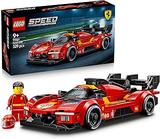 LEGO Speed Champions Ferrari 499P Macchina Giocattolo - Modello STEM di Auto da Corsa con Minifigure da Collezione - Gadget Sportivo Regalo per Bambini da 9 Anni in su e per Fan dei Motorsport - 77261